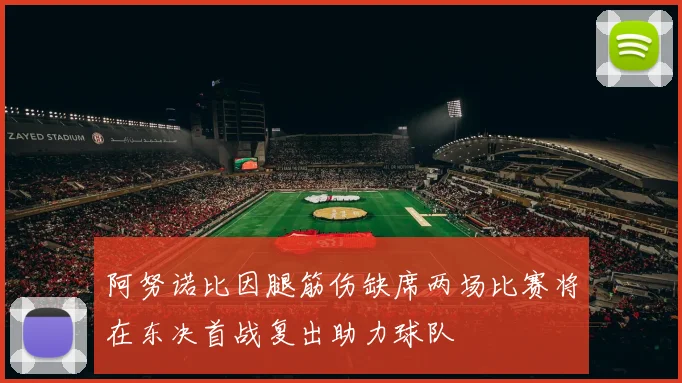 阿努诺比因腿筋伤缺席两场比赛将在东决首战复出助力球队